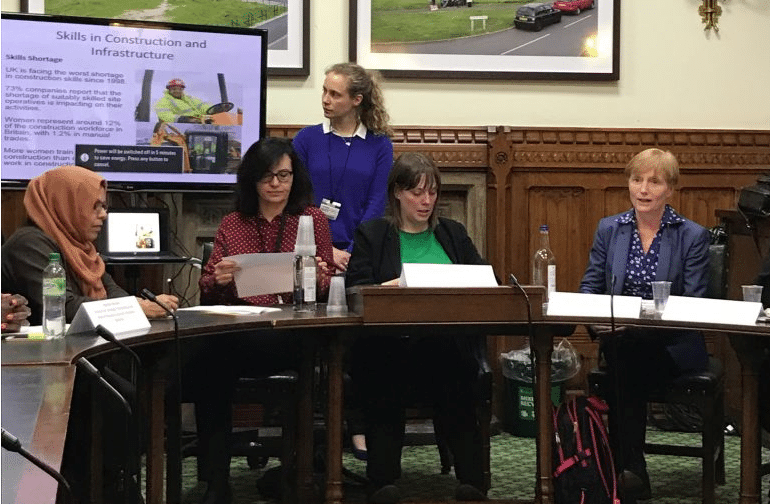 Women Into Construction address All Parliamentary Group on Women